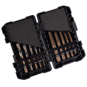 KnKut KnKut 10 Piece Left Hand Screw Machine Drill & Square Extractor Set