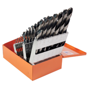 KnKut KnKut 29 Piece Jobber Length Drill Bit Set 1/16"-1/2" by 64ths 3/8" Reduced Shank