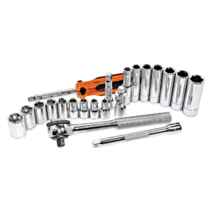 K Tool International Socket Set 21 pc 1/4 in. Drive SAE 6 pt.