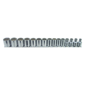 K Tool International SOC SET 15PC 3/8DR MET 12PT
