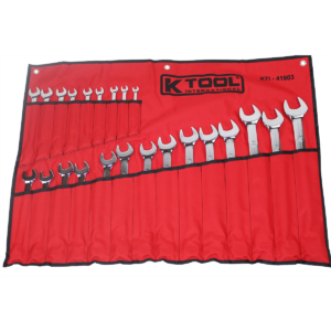 K Tool International Wrench Set 23 Piece Combination Metric Pro-series Hi Polish