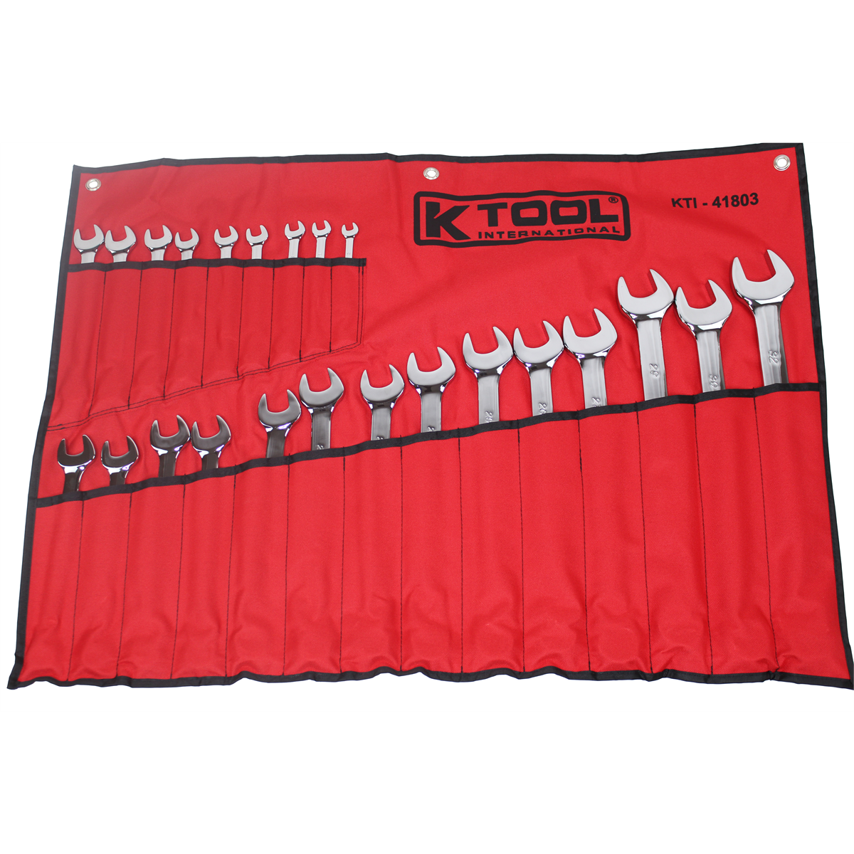 K Tool International Wrench Set 23 Piece Combination Metric Pro-series Hi Polish