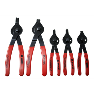 K Tool International Pliers Set Snap Ring Reversible 5 Piece