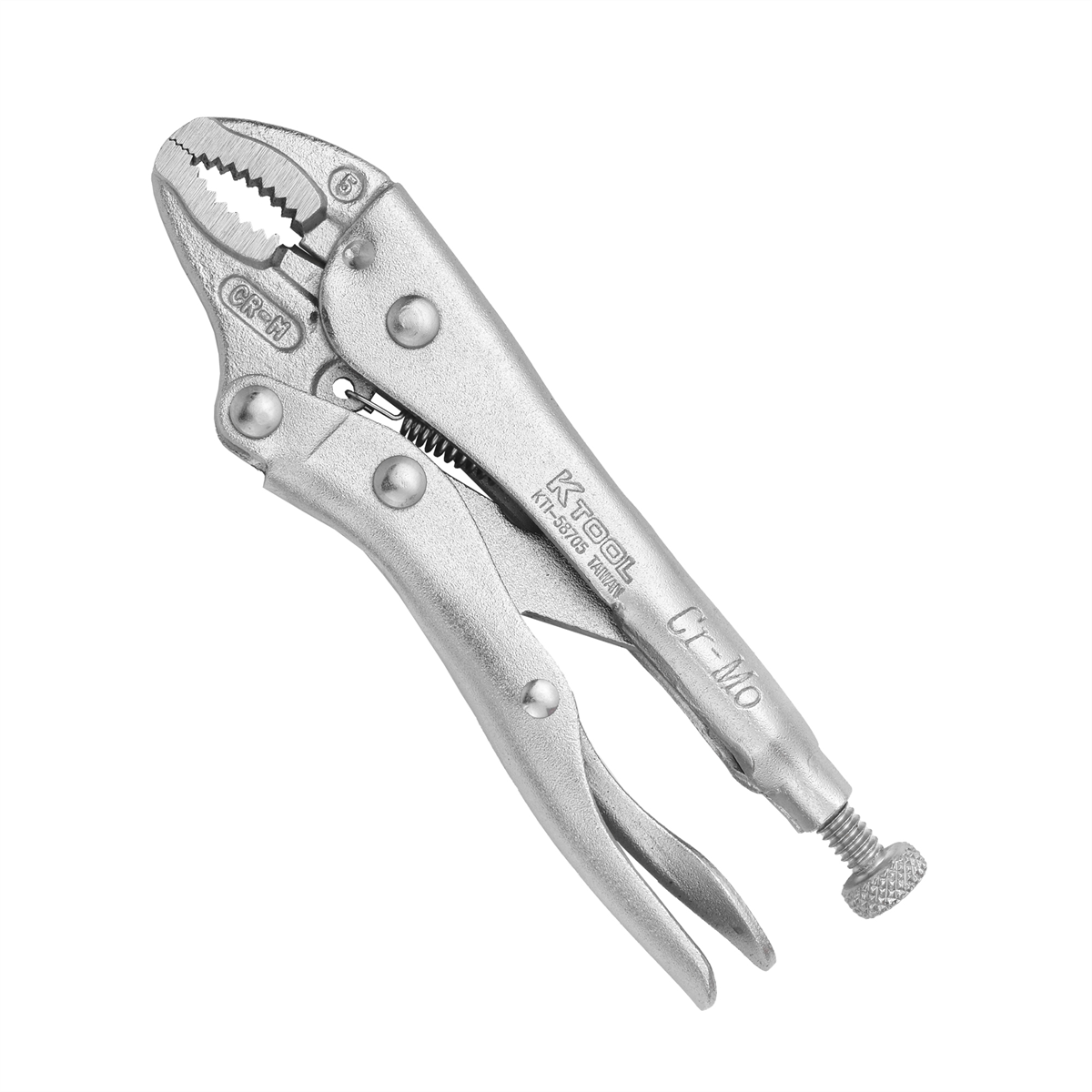 K Tool International Pliers Locking Curved-Jaw 5 in.