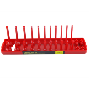 K Tool International Socket Holder 1/4 Inch Drive SAE Red