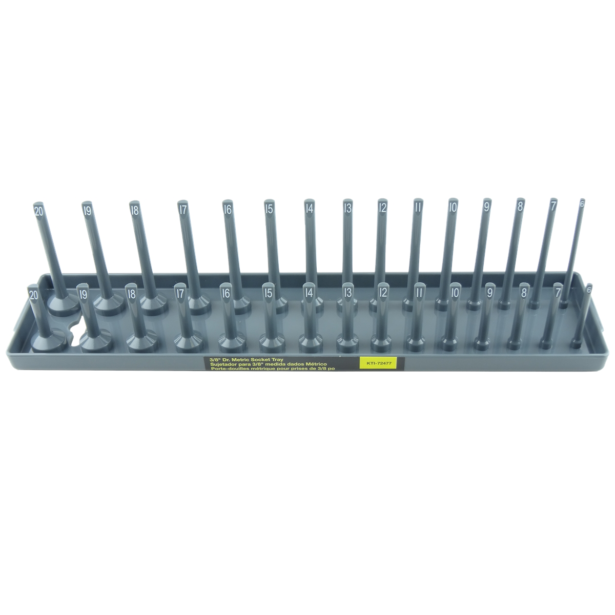 K Tool International Socket Holder 3/8 in. Dr MM Gray
