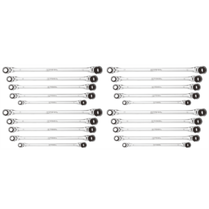 K Tool International 4 Sets of 5 Pc. Metric Double Box Univ Spline 90 Tooth