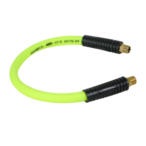 Legacy Manufacturing Flexzilla Whip Hose with Swivel, 1/2" x 2', 3/8" MNPT Swivel x 3/8" MNPT Fittings