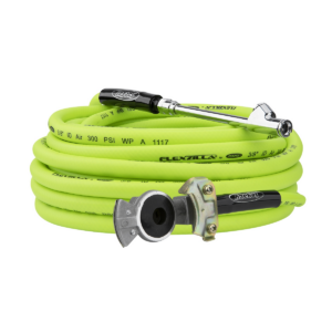 Legacy Manufacturing Flexzilla Truck Tire Inflator Kit 3-Piece, 3/8" x 50' Hose, Glad-Hand Attachment, 30° Dual Angle and Straight-On Air Chuck