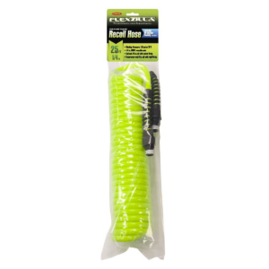 Legacy Manufacturing Flexzilla Polyurethane Recoil Hose, 1/4" x 25', 1/4" MNPT Fittings