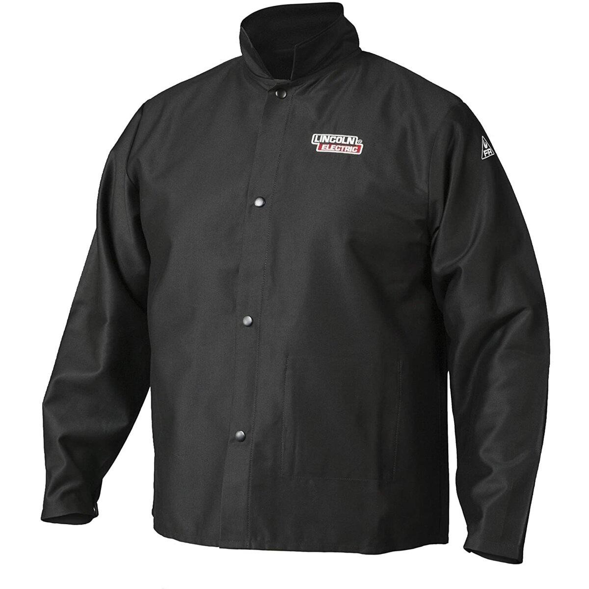 Lincoln Electric Fire Resistant X-Large Black Cloth Welding Jacket