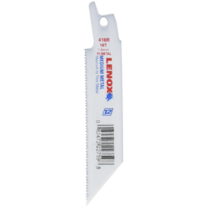 Lenox Tools Reciprocating Saw Blades, 418R, Bi-Metal, 4 in. Lo