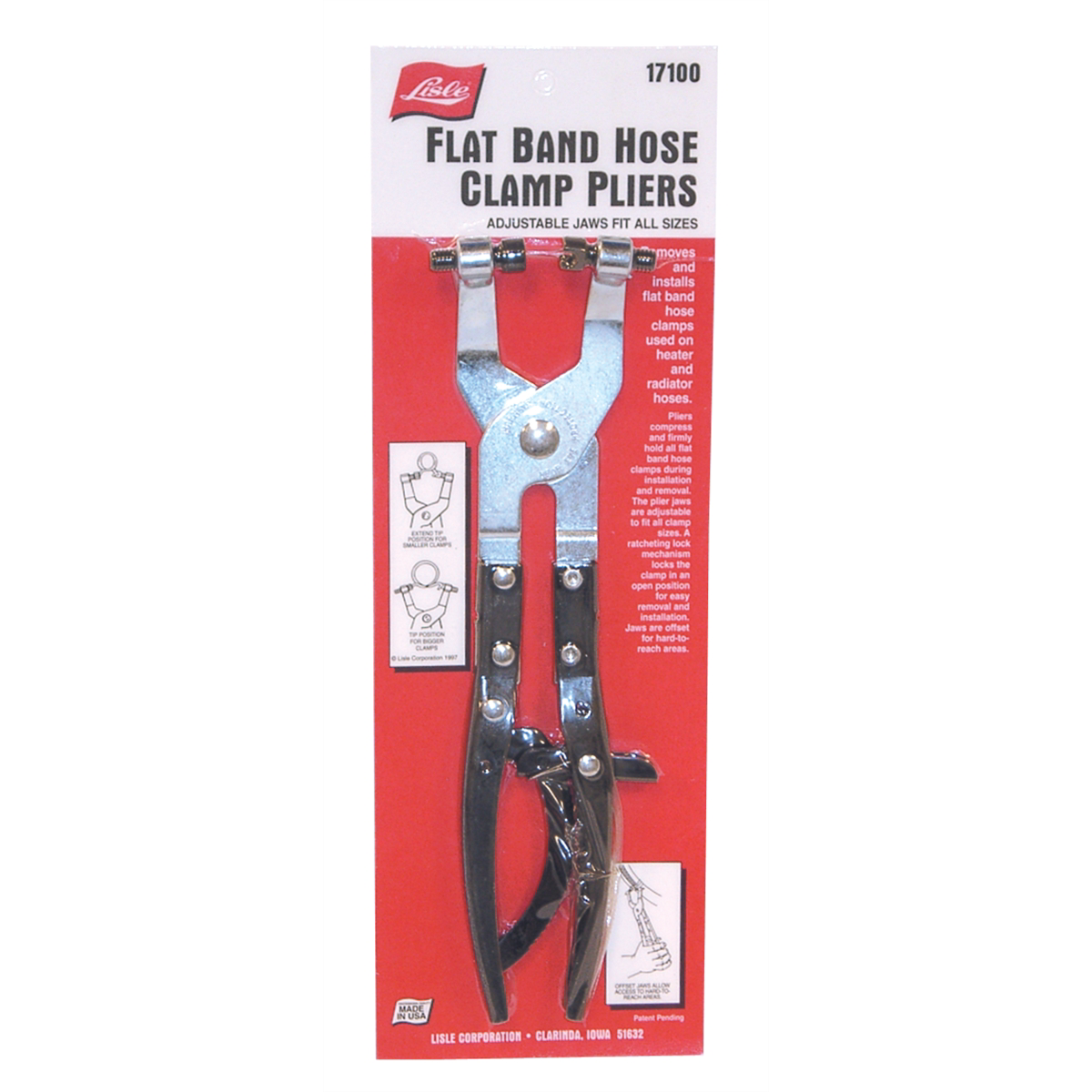 Lisle PLIER CLAMP HOSE ADJUST FLAT