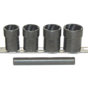 Milton Industries LTI Tool By MIlton 5 Piece Locking Lugnut Twist Socket Removal Kit. Includes Twist Sockets 4400-30; -35; -50; -70 & Pu