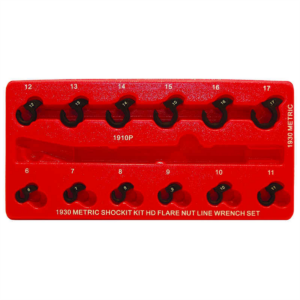 Milton Industries LTI Tool By MIlton 12 Piece Metric SHOCKIT Crows Foot Set - Heavy Duty Automotive/Hydraulic