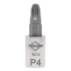 Mayhew Mayhew No. 4 Phillips® Short Insert Socket Bit, 1/4-Inch Drive