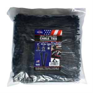 Mayhew 8" 40 lbs Heat Stable Cable Ties 1000/Bag