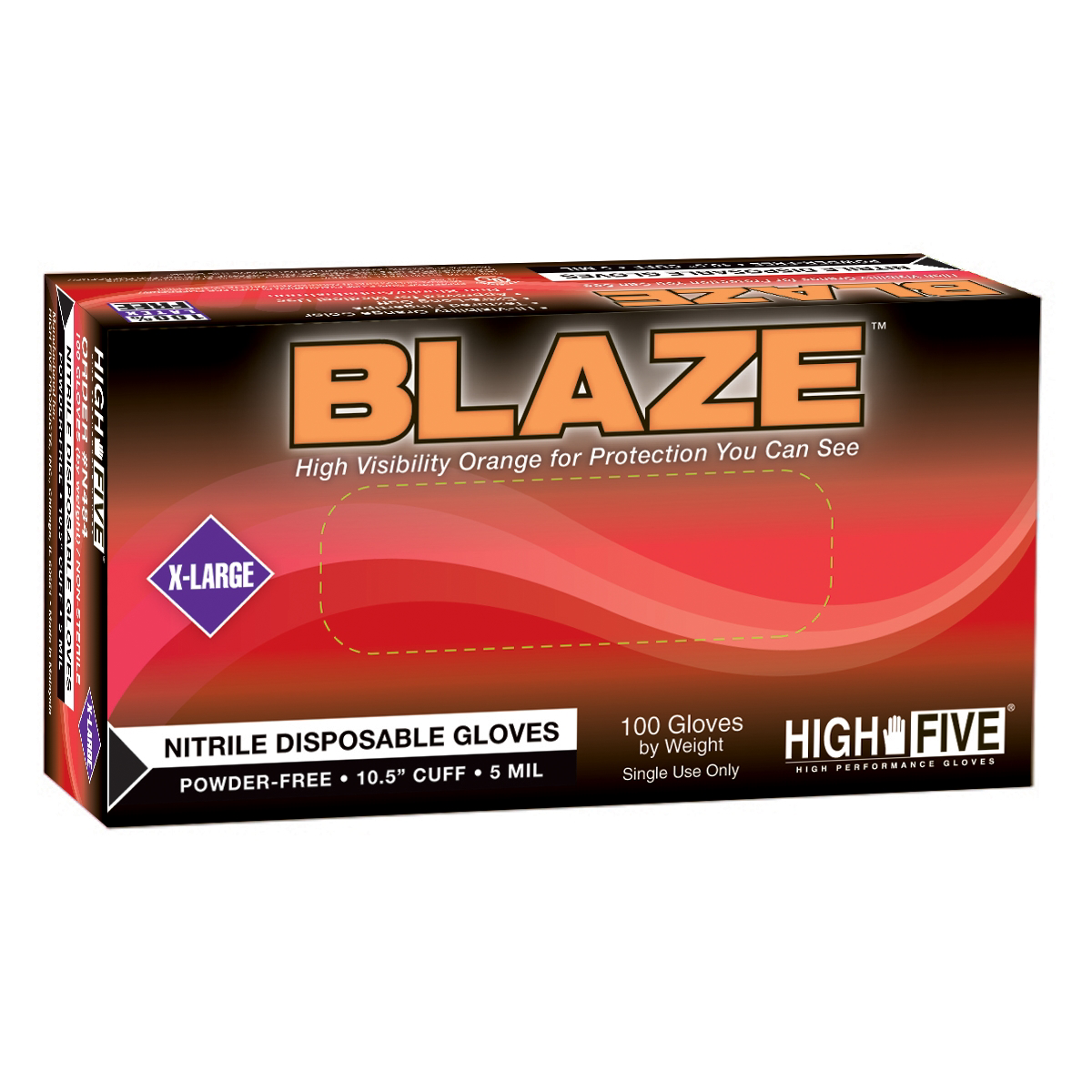 Microflex BLAZE PF NITRILE EXAM GLOVES XL
