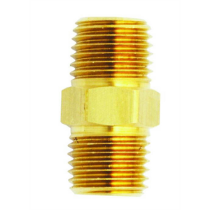 Milton Industries M. Hex Nipple, 1/2" x 1/2" NPT