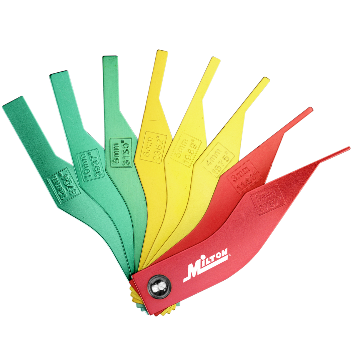 Milton Industries Color Coded Manual Brake Lining Gauge