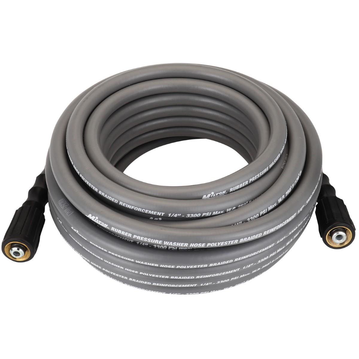 Milton 1/4-inch x 50-feet All-In-One Pressure Washer Hose Reel (poly braided hose)