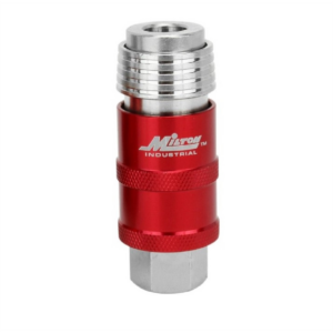 Milton Industries Safety Exhaust Coupler, 1/4-inch body, 1/4-inch FNPT (Retail Packaging)