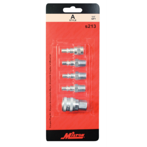 Milton Industries 5 Piece A-Style Coupler Kit