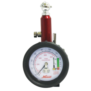 Milton Industries Tire Gauge with Tire Tread Depth Gauge 0