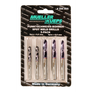 Mueller - Kueps 5-pack Spot Welding Drill bits