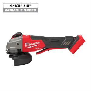 Milwaukee Tool M18 FUEL 4-1/2" / 5" Variable Speed Braking Grinder, Paddle Switch No-Lock