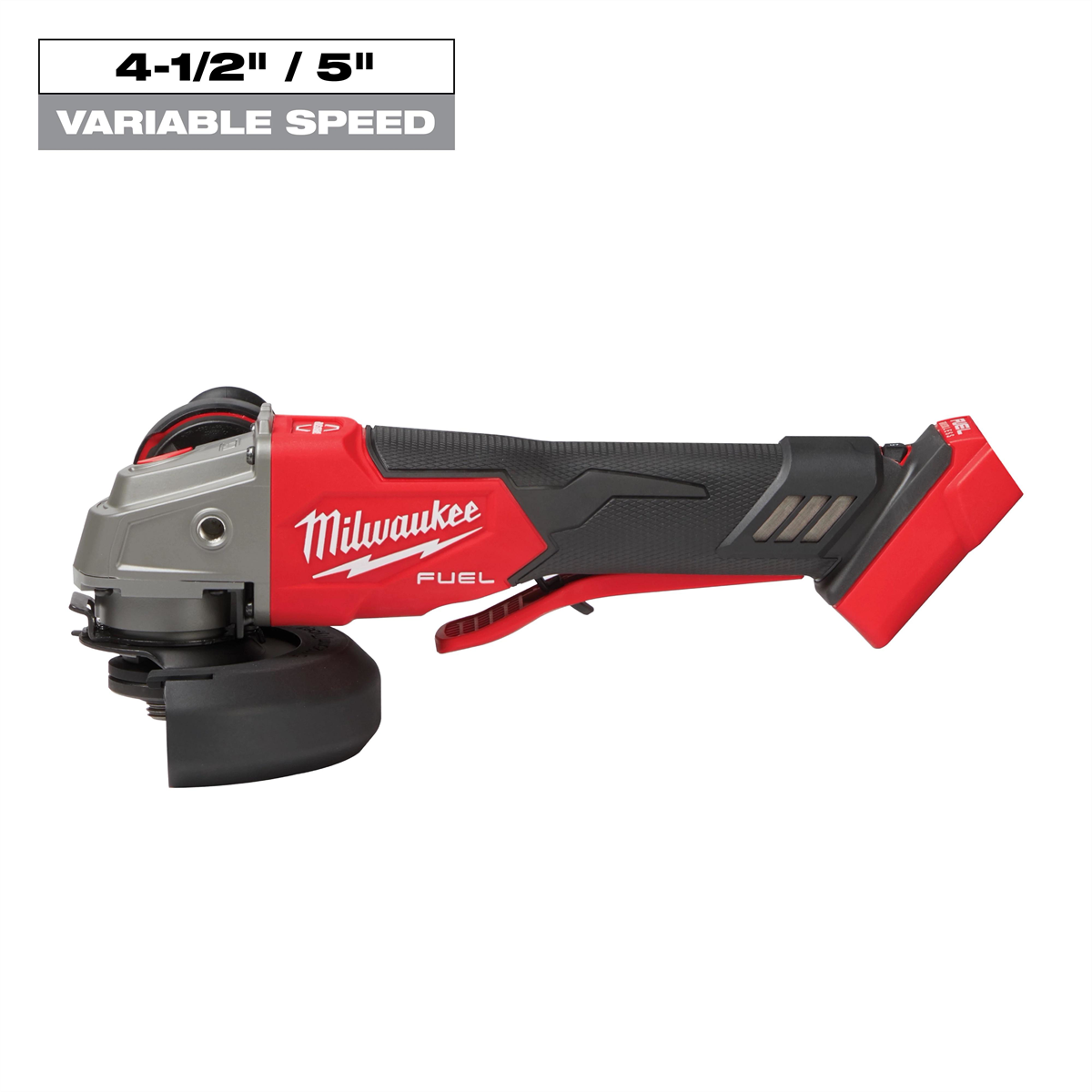 Milwaukee Tool M18 FUEL 4-1/2" / 5" Variable Speed Braking Grinder, Paddle Switch No-Lock