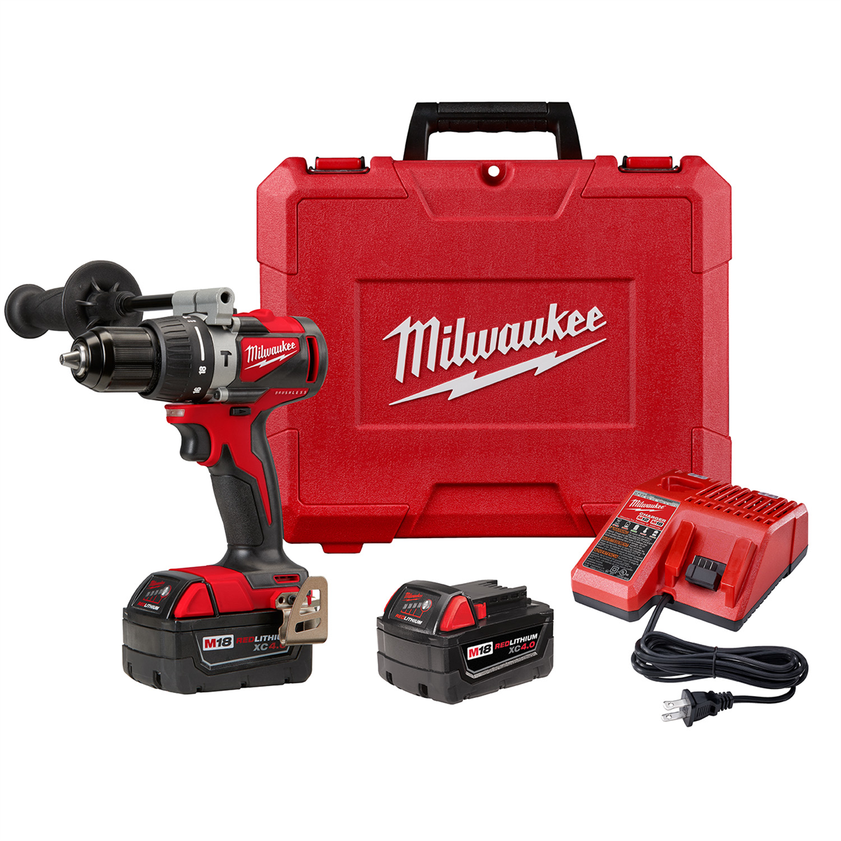 Milwaukee Tool M18™ Compact Brushless 1/2 Inch Hammer Drill/Driver Kit