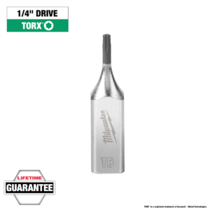 Milwaukee Tool 1/4" Drive T8 TORX Bit Socket