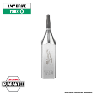 Milwaukee Tool 1/4" Drive T10 TORX Bit Socket