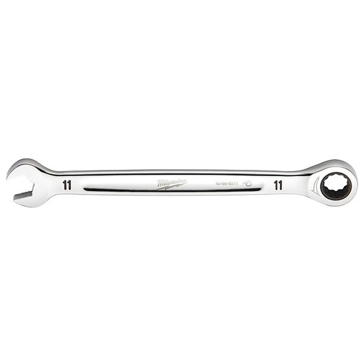 Milwaukee Tool 11MM Metric Ratcheting Combination Wrench, 12-Point, Steel, Chrome