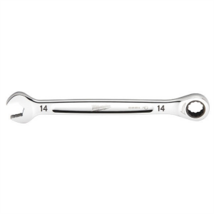 Milwaukee Tool 14MM Metric Ratcheting Combination Wrench, 12-Point, Steel, Chrome