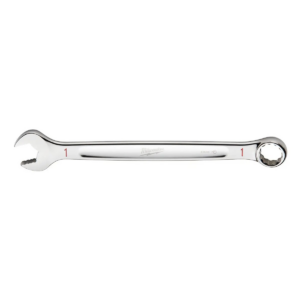 Milwaukee Tool 1" SAE Combination Wrench, 12-Point, Steel, Chrome, Ergonomic, I-Beam Handle