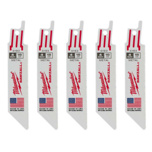 Milwaukee Tool 4" 18 TPI SAWZALL Blades (5 Pk)