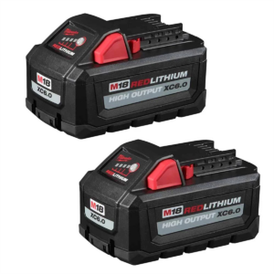 Milwaukee Tool M18 REDLITHIUM HIGH OUTPUT XC6.0 Battery Pack - 2 Pack