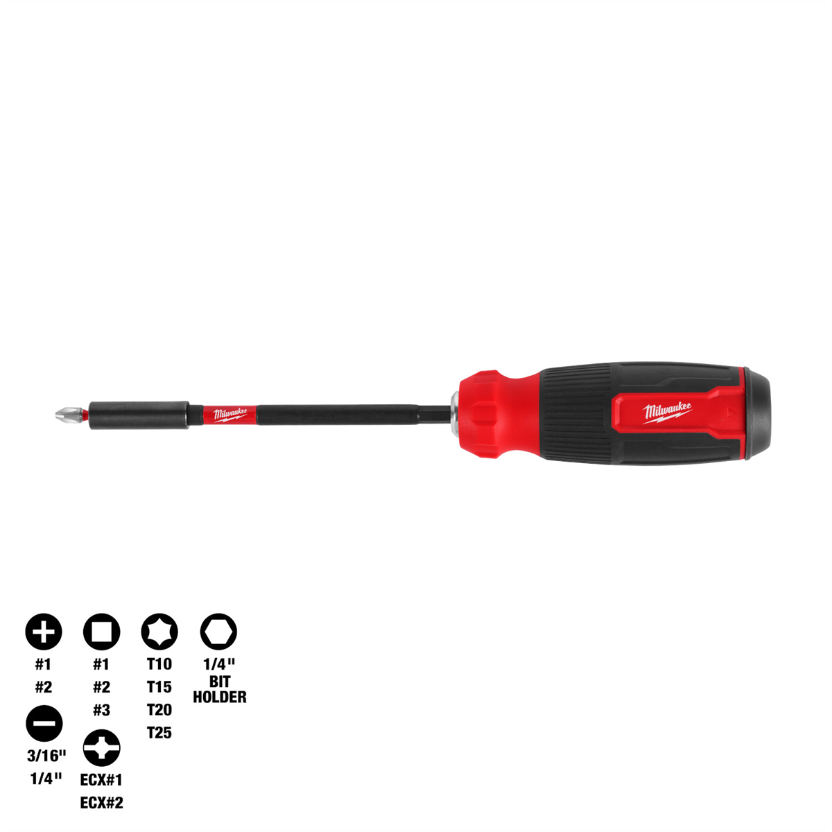 Milwaukee Tool 14-in-1 Multi-Bit Screwdriver W/ SHOCKWAVE Impact Duty Bits