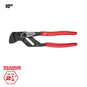 Milwaukee Tool 10 Inch Pliers Wrench Quick Adjust Parallel Jaws Non-Marring Fastening Tool 2-1/4 Inch Capacity