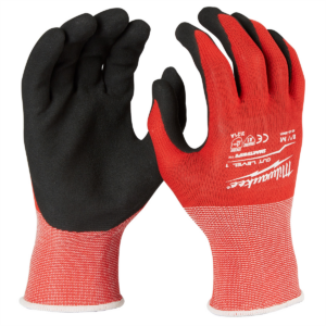 Milwaukee Tool Cut Level 1 Coated Nitrile Dipped Gloves - M