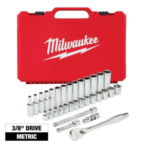 Milwaukee Tool 3/8" Drive 32pc Ratchet & Socket Set - Metric