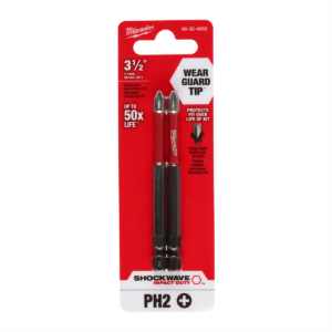 Milwaukee Tool SHOCKWAVE Impact Duty 3-1/2" PH2 Bit 2PK