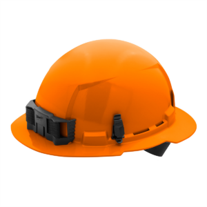 Milwaukee Tool Orange Full Brim Hard Hat w/4pt Ratcheting Suspension - Type 1, Class E