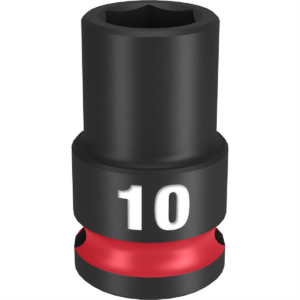 Milwaukee Tool SHOCKWAVE Impact Duty  3/8"Drive 10MM Standard 6 Point Socket