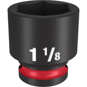 Milwaukee Tool SHOCKWAVE Impact Duty  1/2"Drive 1-1/8" Standard 6 Point Socket