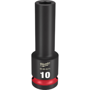 Milwaukee Tool SHOCKWAVE Impact Duty  1/2"Drive 10MM Deep 6 Point Socket