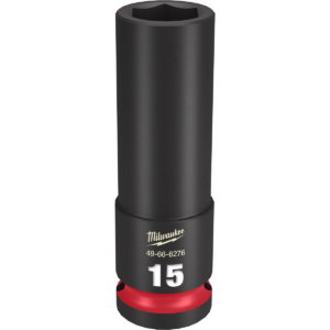 Milwaukee Tool SHOCKWAVE Impact Duty  1/2"Drive 15MM Deep 6 Point Socket