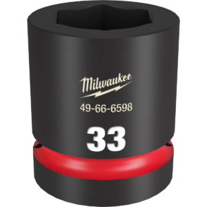 Milwaukee Tool SHOCKWAVE Impact Duty  1"Drive 33MM Standard 6 Point Socket